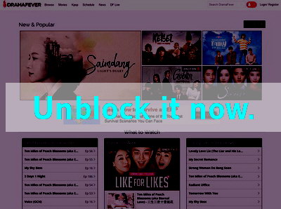 Click here to unblock Dramafever