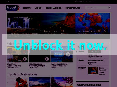 Click here to unblock Travel Channel