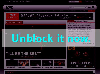 Click here to unblock UFC TV